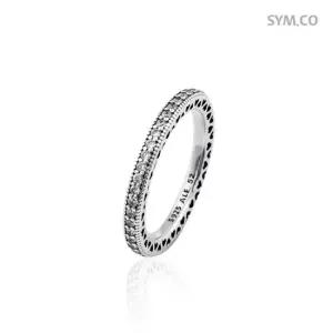 판도라 190963CZ 하트 오브 여자 실버 반지 d