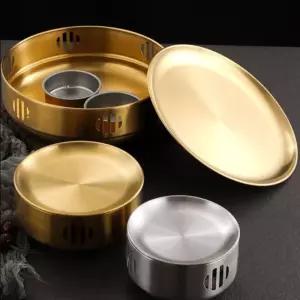 보온 접시 화로 작은 일식 음식 원형 미니 플레이트