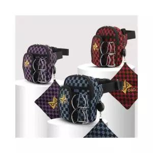 루미나D 올로 체크 파크골프 파우치 공타올 공홀더 포함 가방