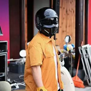 바이크 풀페이스 헬멧 블랙 하이바 스쿠터 할리 무광