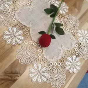 레이스러너 고급스러운 북유럽풍 사각 테이블 러너