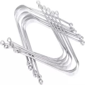 HealthAndYogaTM SteloSwipe 라이트 스테인리스 스틸 혀 클리너 - 일회용 금속 스크레이퍼 벌크 팩(12팩)