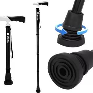 WLKPAL 워킹 지팡이 휴대용 및 초경량 시리즈 원버튼 텔레스코픽 접이식 - 우산처럼 작고 조절 가능하며