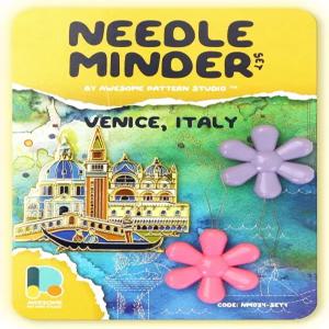 멋진 패턴 스튜디오 니들 마인더 세트 - 베니스 마그네틱 + 스레드 2개. 크로스 스티치 자수 및 공예용