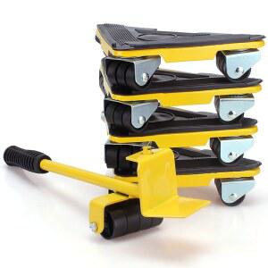 운반도구 가구옮기기 냉장고 자키 사무실 가구 카트 도비 장비 침대 5종세트 레드 지렛대