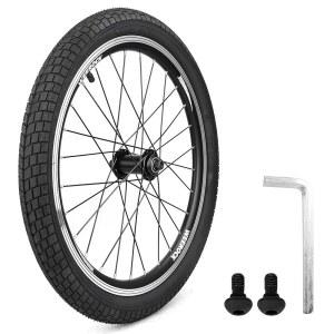 20인치 자전거 앞바퀴 ED 스포크 장착된 황동 니플 100 튜브가 14GX32H 타이어