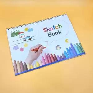 유아스케치북 8절 사이즈 2000 아동 스케치북 랜덤발송 130g 18매