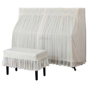 피아노덮개 먼지 커버 세트 풀커버 빈티지 레이스피아노커버 천A싱글스툴커버 개별