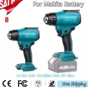 무선히팅건 열풍기 무선 핫 에어 건 산업용 핸드 전기 히트 온도 마키타 18V 배터리