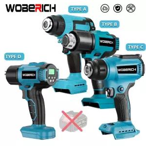 무선히팅건 열풍기 Makita 18V 리튬 배터리 전동 공구 3개 노즐 온도 전기 히트 건 무선 핸드 핫 에어