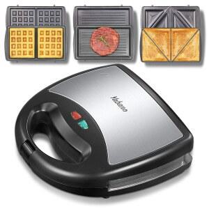 야바노 샌드위치 청소하기 파니니 플레이트 쉽고 가능 와플 빠르게 코팅 IN 메이커 논스틱 토스터 그릴 가열 전기 프레스