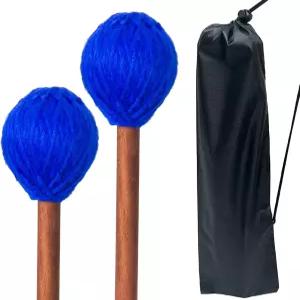 빅스녹스 마린바 망치 2개 부드러운 드럼 16.5인치 실 헤드 스틱 백 실로폰용 타악기 액세서리 글로켄스필