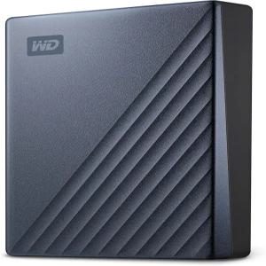 WD 2TB My Passport 울트라 블루 휴대용 외장 하드 드라이브 랜섬웨어 방지 및 비밀번호 보호 기능이 있는
