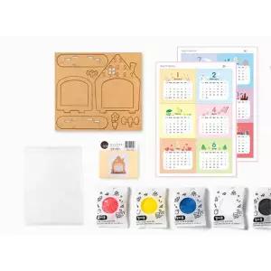초등학생 만들기 클레이아트 탁상달력 재료 교구세트 미술시간 자녀교육키트 학교