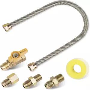 Usamate F271239 차고 히터 스토브 건조기용 키트6PCS 연결 실버 벽걸이 범용 기기 원스톱 및 벽난로