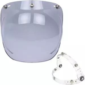 3스냅 오픈 페이스 헬멧 뒤집기용 플립 어댑터가 버블 유에 있는 쉴드 첸