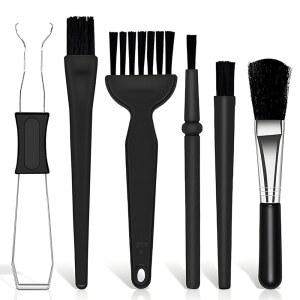 키캡 풀러 및 스위치 풀러가 포함된 IOGOG 6PCS 키보드 브러시 클리너 키트, PP 핸들 나일론 작은 공간 먼지 제거 방지 브러시, 컴퓨터 전기 기기 심 마더보드 카메라용
