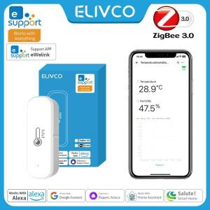 eWeLink ZigBee 온도 습도 센서 스마트 홈 실내 컨트롤러 모니터링 지원 Alexa Google Assistant