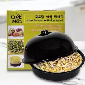 가정용 홈가드닝 원형 새싹 콩나물 기르기 재배기 블랙
