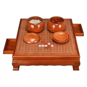 고급 원목 바둑판 테이블 A타입 장기 체스 바둑알 보드게임
