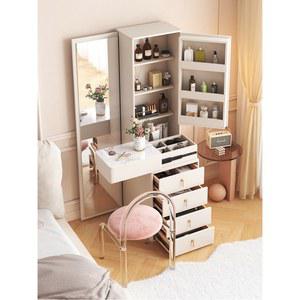 전신거울화장대 서랍화장대 수납 아이보리 슬림 감성 수납함 서랍 원룸 차콜 일체형 T40