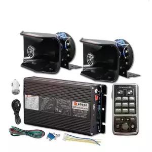 렉카 싸이렌 앰프 렉카차 중장비 차량용 스피커 고음량 확성기 증폭기 듀얼