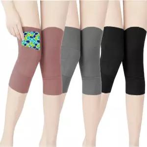게이가 3쌍의 무릎 워머와 포켓 레그 워머를 결합하여 히팅 스티커를 보관하는 다리 압박 슬리브 브레이스