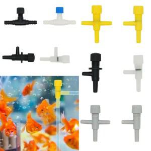 10 20개 수족관 에어 플로우 컨트롤 밸브 커넥터 산소 워터 레귤레이터 어항 호스 5MM 튜브용