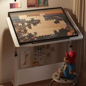 높이조절 퍼즐판 가능 놀이 정리판 취미용 보드게임 테이블 작업대