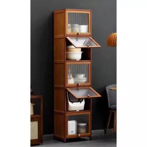 원목 그릇장 주방 엔틱 옛날 장식장 5단 4단 컵 부엌 유리장식장 진열장 찬