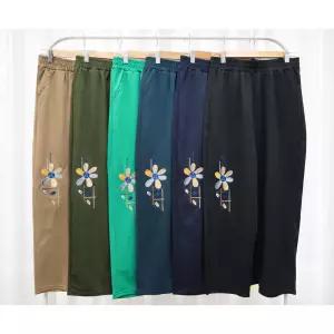 형제상회 할머니바지 할머니옷 여성 꽃자수 밴딩바지 엄마옷 요양원 실내복 몸빼 0003SS04C 