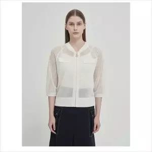 [올리비아로렌] HC04 레터링 집업 가디건 VVCBC5M4181 (S46779401)