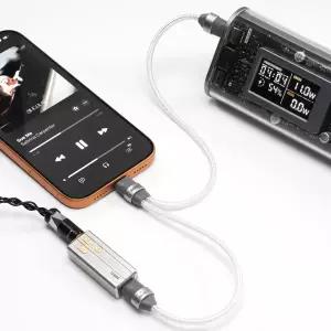 DDHIFI TC05M3 이중 기능 오디오 디코딩 충전 케이블 양방향 전원 공급 시스템으로 뛰어난 오디오 성능 제