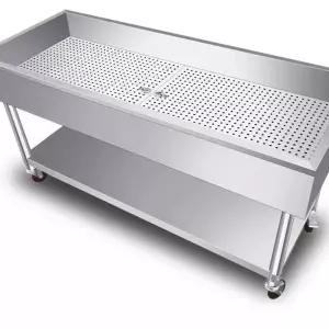 김장작업대 스텐 테이블 절임 선반 이동식 배수 업소용