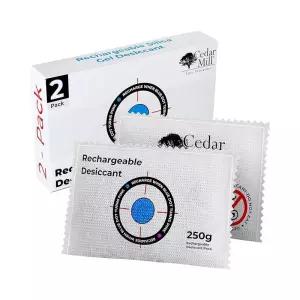 Cedar Mill Fine Firearms Gun Safe 제습기 - 250g 충전식 건조제 팩 총기 금고 총기 옷장 자동차용