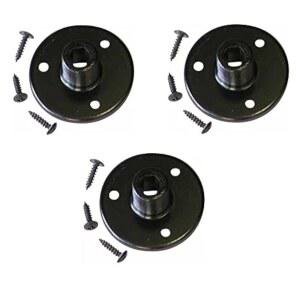 Audio2000'S AST4264BX3 3팩 블랙 마이크 구즈넥 테이블 마운트, 1.6cm(5 /8인치) X 27스레드 및 장착 나사 포함