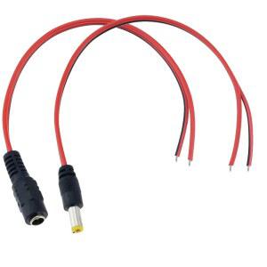 수도꼭지연결구 5개 10개 5x2 1mm 수컷 암컷 플러그 12V DC 전원 피그테일 케이블 CCTV 카메라 커넥터 연장선 24V 와이어