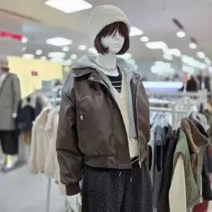 [더스토아] DP01 훼이크 밍크 후드 레더 라이더 재킷 점퍼 T25vnf617p023_P416433290