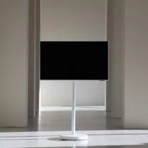 나무궁 이동식 거치대 삼성 M5 M7 LG 룸앤티비 모니터호환 TV스탠드 27인치 32인치 룸앤 전용100베사 화이트 베이직 바디