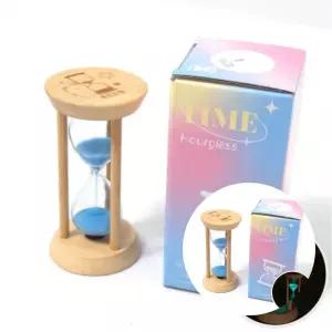 교육 학습 비품 모래 시계 1분 x 10개 1묶음 모래 시계 원목 타이머 보드게임용