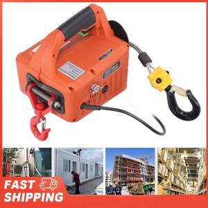 전기 호이스트 휴대용 전동 윈치 크레인리모컨 포함 500KG 용량 7.6M MAX 리프팅 높이 1500W
