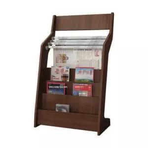 신문 가판대 매거진 홍보물 거치대 원목 진열대 잡지꽃이