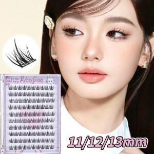 아토포스 노글루 가닥 인조 속눈썹 풀 필요없음 원터치 믹스 길이 10줄 대용량