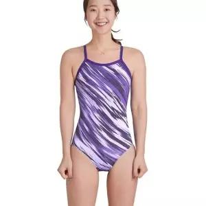 나이키 NIKE스윔 여성수영복 스카이 스트라이프 레이서백 자수 앤 로우컷 NESSA043-536 456911