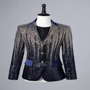 트로트 반짝이 무대의상 남성 자켓 스팽글 행사복 공연 밤무대 연미복 수트 축제 사회자 정장