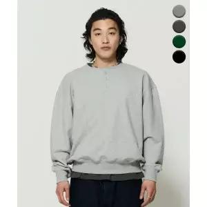 디스커스애슬레틱 DISCUS ATHLETIC 4COLORS 헨리넥 스웨트 셔츠 452496