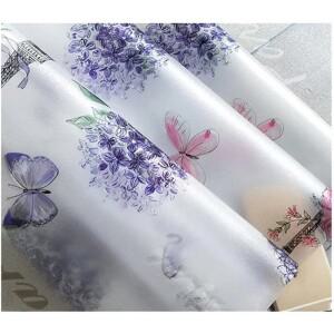 목가적인 미국식 창문 필름, 발코니 욕실 개인 정보 보호 장식 정적 3D 자외선 차단, 암막 유리 스티커