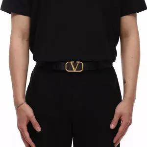 [발렌티노][명품] 발렌티노 가라바니 발렌티노 남성 브이 로고 금장 벨트