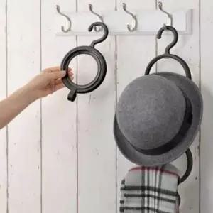 [생활] 데이홈 접이식 링 모자걸이 4p세트 넥타이 스카프걸이