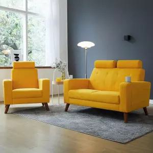 수오 미르 헤드레스트 생활발수 패브릭 2인용 소파 높낮이 조절 입식 좌식 북유럽 감성